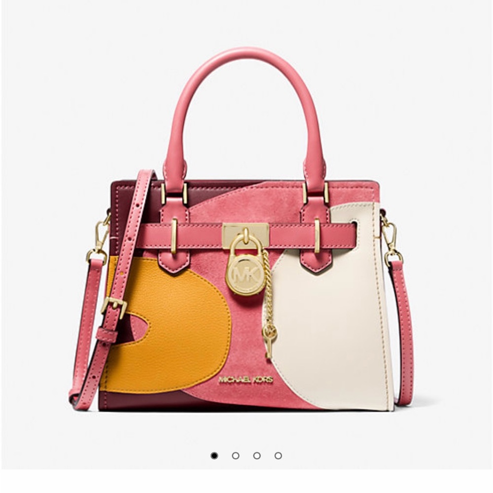 Michael Kors Hamilton Small Patchwork Satchel